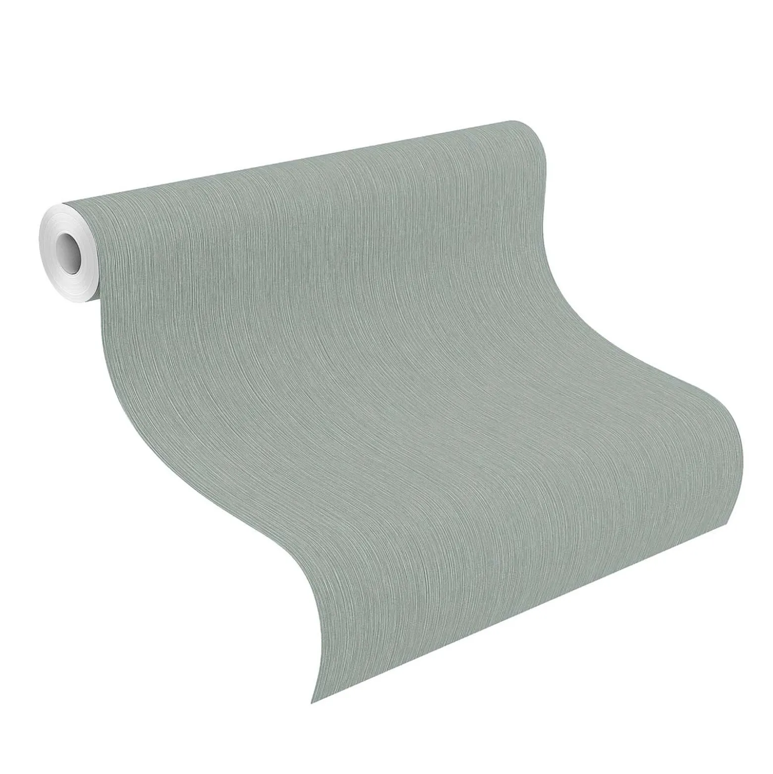 Rasch Vliestapete Textil Optik Hellgrün Silber 844412