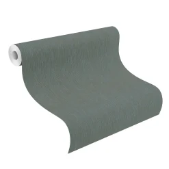 Rasch Vliestapete Textil Optik Grün Silber 844429