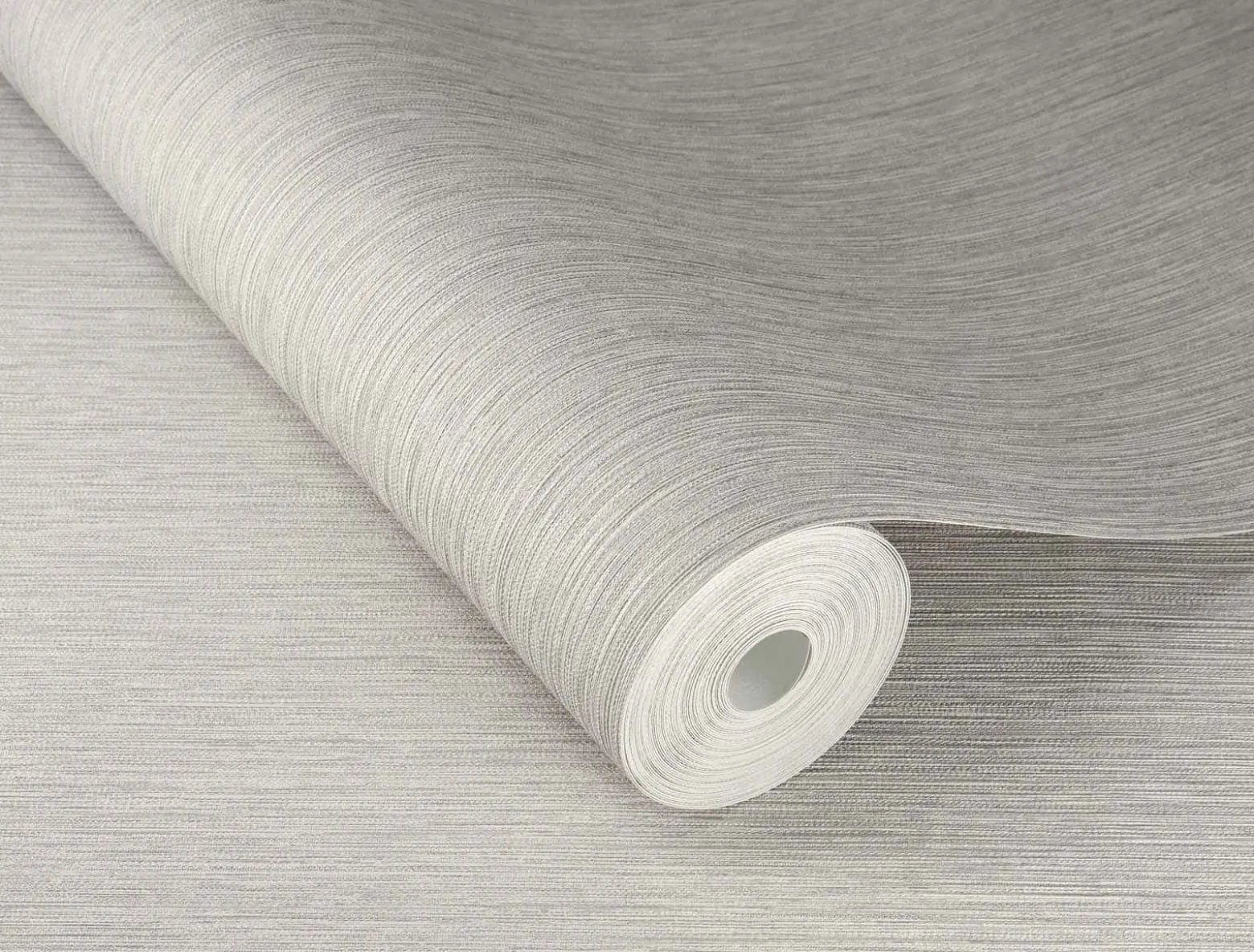 Rasch Vliestapete Textil Optik Hellgrau Silber 844368