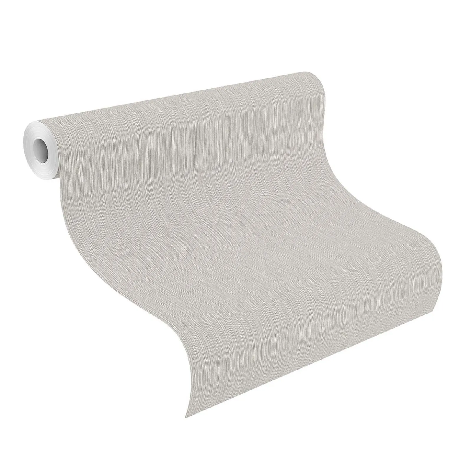 Rasch Vliestapete Textil Optik Hellgrau Silber 844368