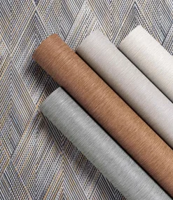 Rasch Vliestapete Textil Optik Grau Silber 844375