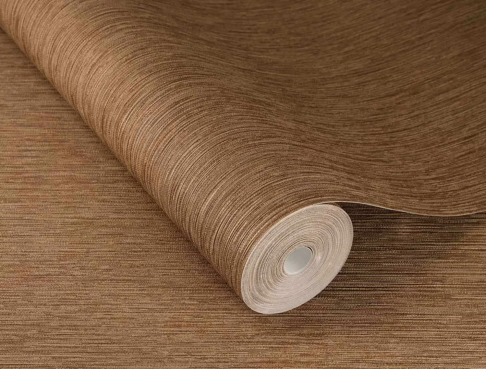 Rasch Vliestapete Textil Optik Braun Kupfer 844405