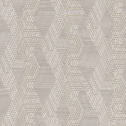 Rasch Vliestapete Textiloptik Ethno Grau Weiß 751932