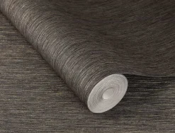 Rasch Vliestapete Textil Optik Schwarz Gold 844443