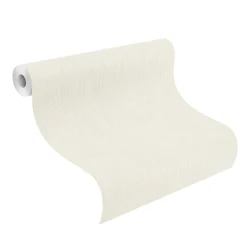 Rasch Vliestapete Textil Optik Weiß Perlmutt 844306