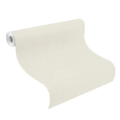 Rasch Vliestapete Textil Uni weiß silber 649116