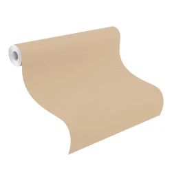 Rasch Vliestapete Uni Leder Optik Beige 752694