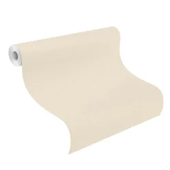Rasch Vliestapete Uni Leder Optik Creme Beige 752625