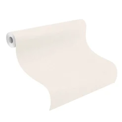 Rasch Vliestapete Uni Stoff Optik Creme Beige 252804
