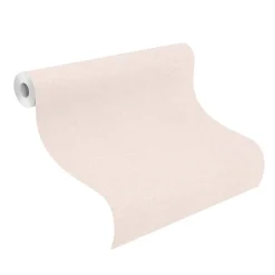 Rasch Vliestapete Uni Stoff Optik Beige Rosa 252811