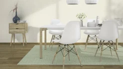 Rasch Vliestapete Uni Textil weiß 639636