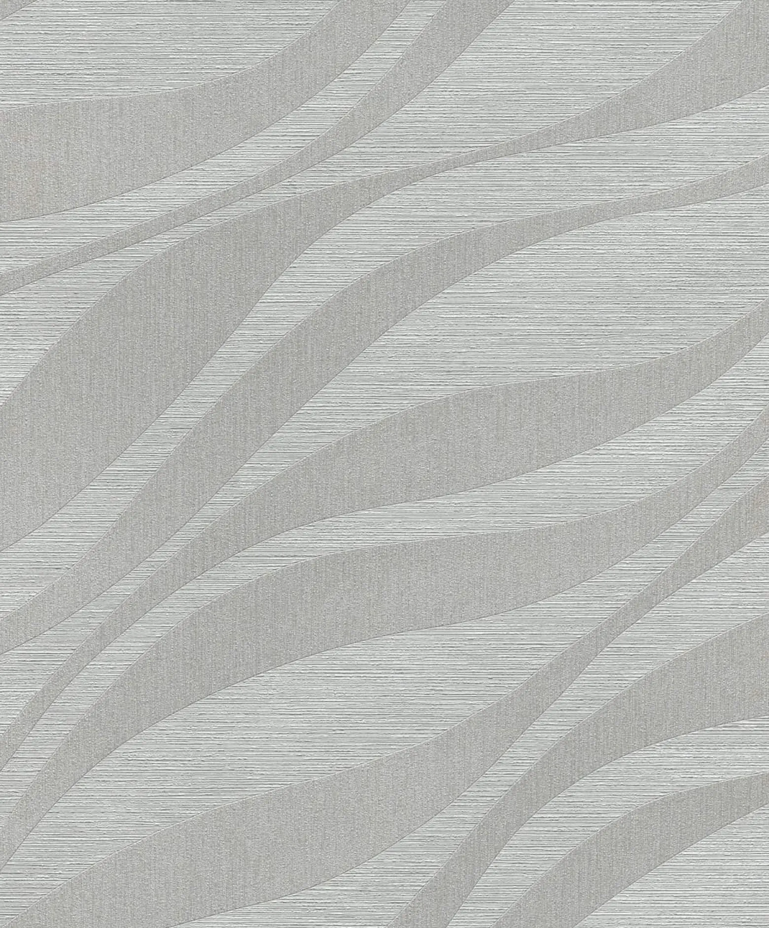 Rasch Vliestapete Wellen Muster Silber Metallic 608069