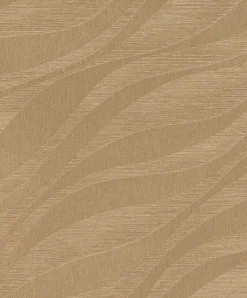 Rasch Vliestapete Wellen Muster Gold Metallic 608052