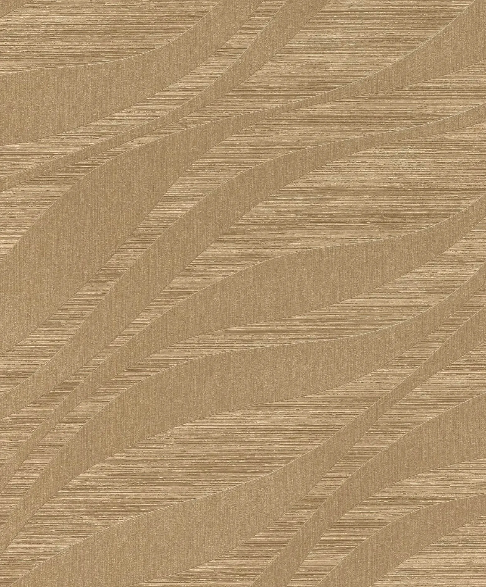 Rasch Vliestapete Wellen Muster Gold Metallic 608052