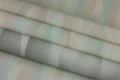 Rasch Vliestapete Wellen Rosa Grün Blau 651522