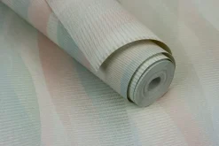 Rasch Vliestapete Wellen Rosa Grün Blau 651522