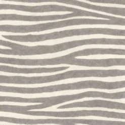 Rasch Vliestapete Zebra Streifen Grau Weiß 751734