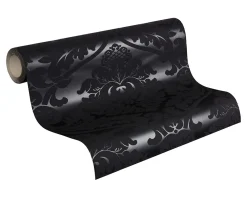 Retro Barock Tapete Black & White 5526-31 schwarz