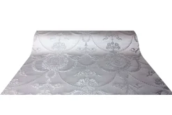 Satintapete Rasch Ornament silber Glanz Trianon 532128