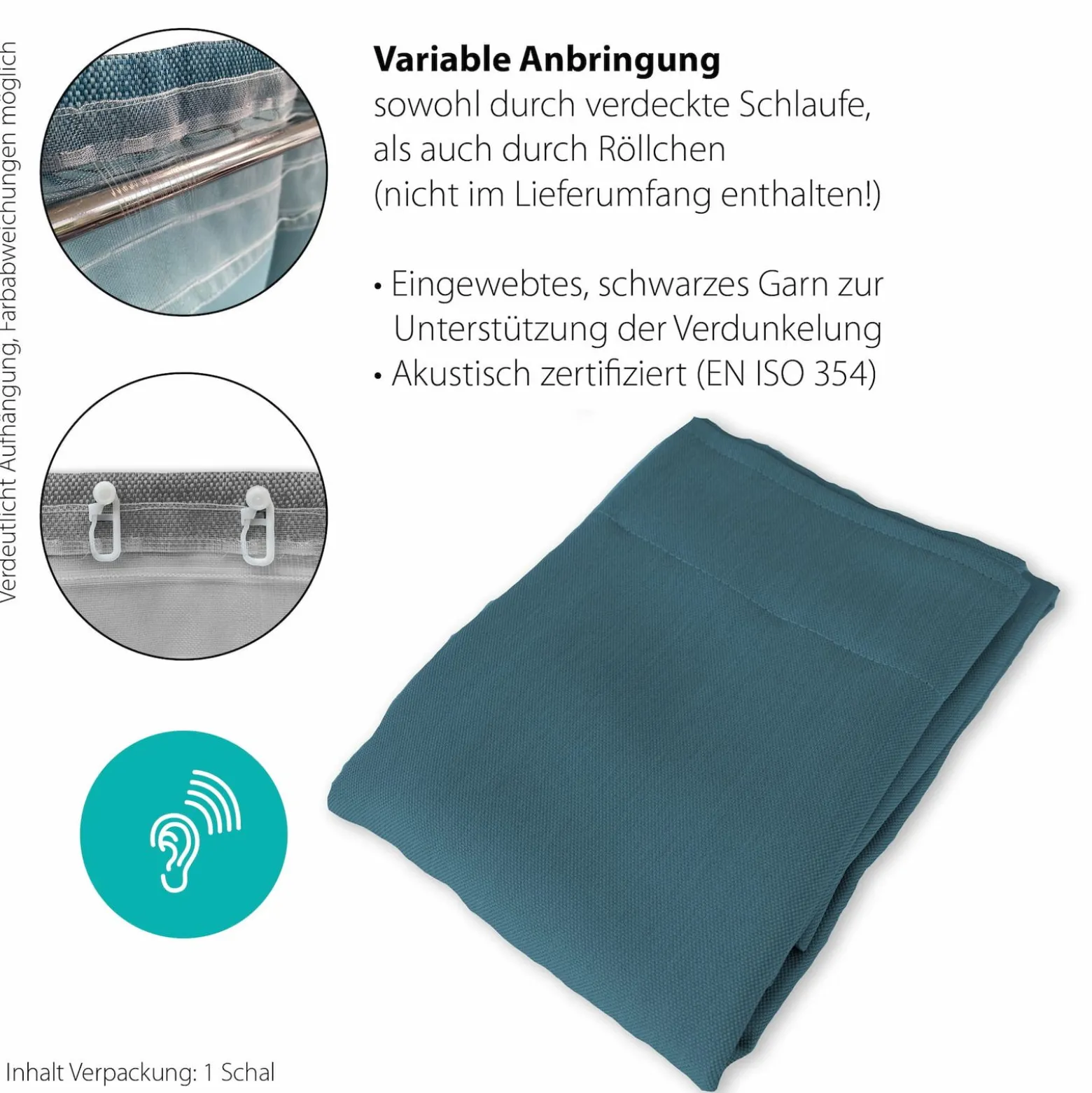 Schlaufenschal Galdin Homing Verdunkelungsstoff 5951-36