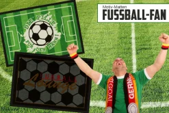 Schmutzfang Fussball Spruch 50x75 cm 2 Designs