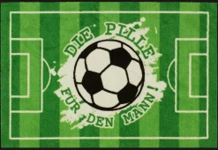Schmutzfang Fussball Spruch 50x75 cm 2 Designs
