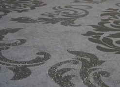 Selbstklebende Tapete Barock grau schwarz Panel 368241