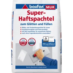 Super-Haftspachtel MUR zum Glätten + Füllen Baufan 15 Kg
