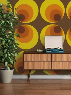 Tapete AS Retro Deluxe Kreise braun rot Orange 7013-12