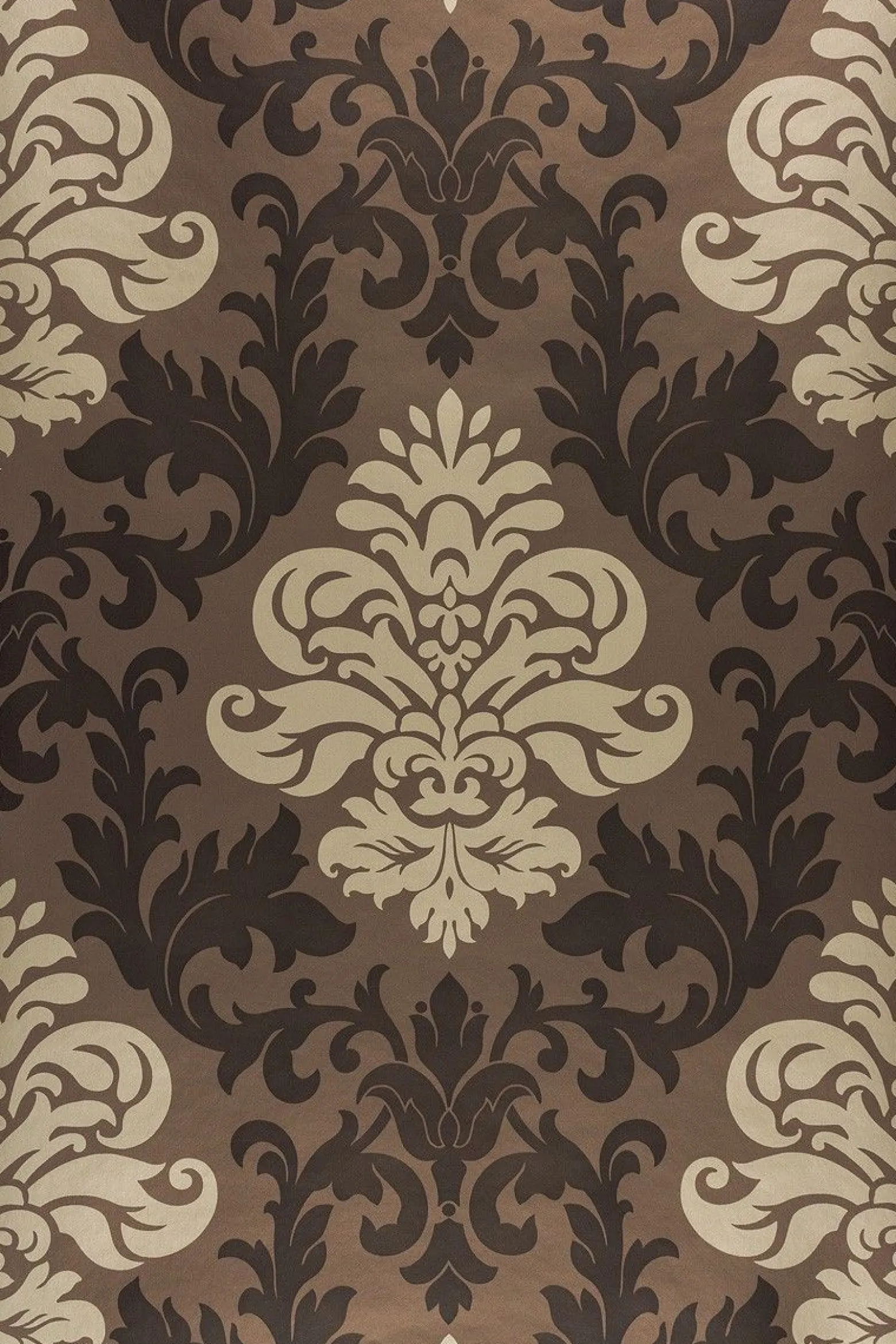 Tapete Barock Ornamente Lounge Glanz braun gold 156645