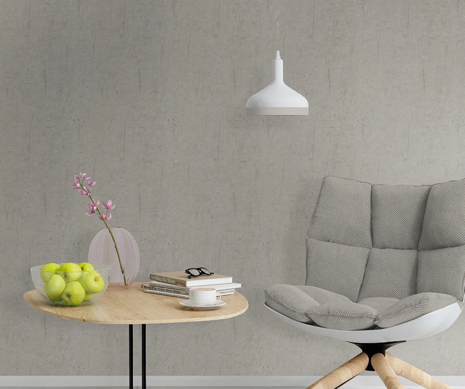 Tapete Beton Beton-Optik Rasch Pure Vintage grau 475302