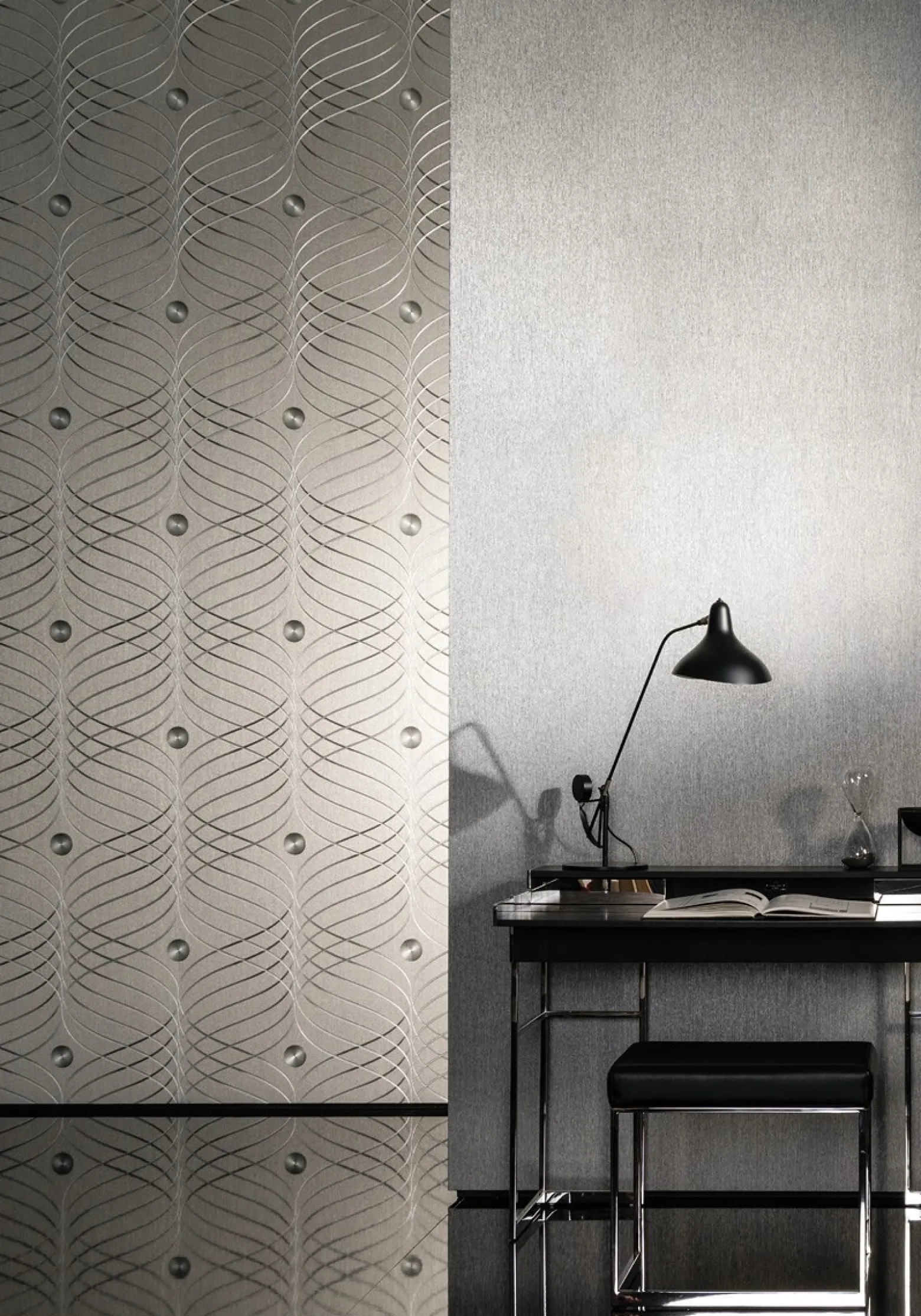 Tapete Colani Evolution Marburg Uni schwarz 56341