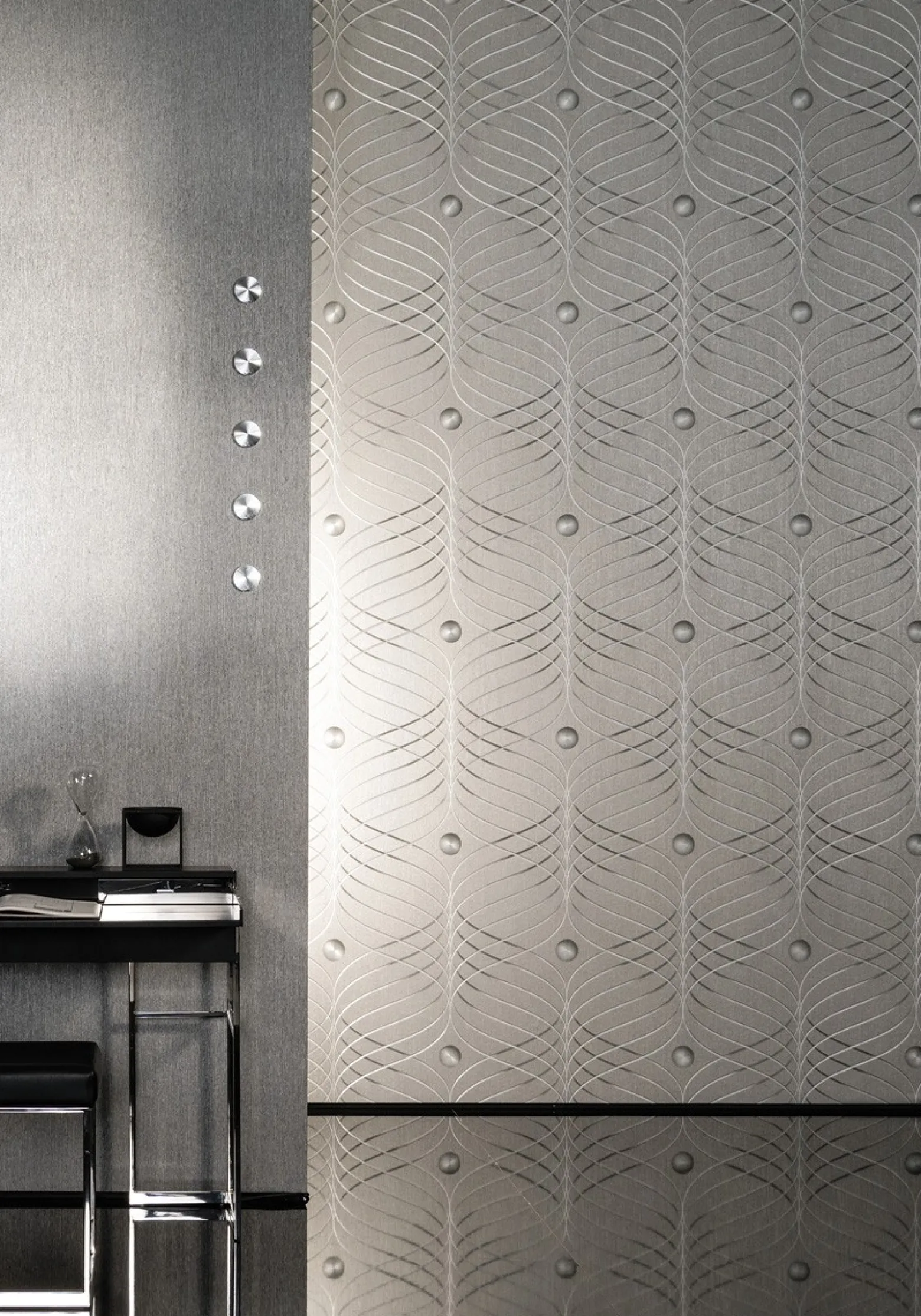 Tapete Colani Evolution Marburg Uni schwarz 56341