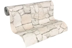 Tapete 3D Bruchsteinmauer creme 6924-29