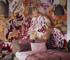 Tapete Granatapfel Gemalt Guido Maria Kretschmer rot