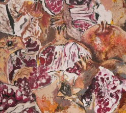 Tapete Granatapfel Gemalt Guido Maria Kretschmer rot