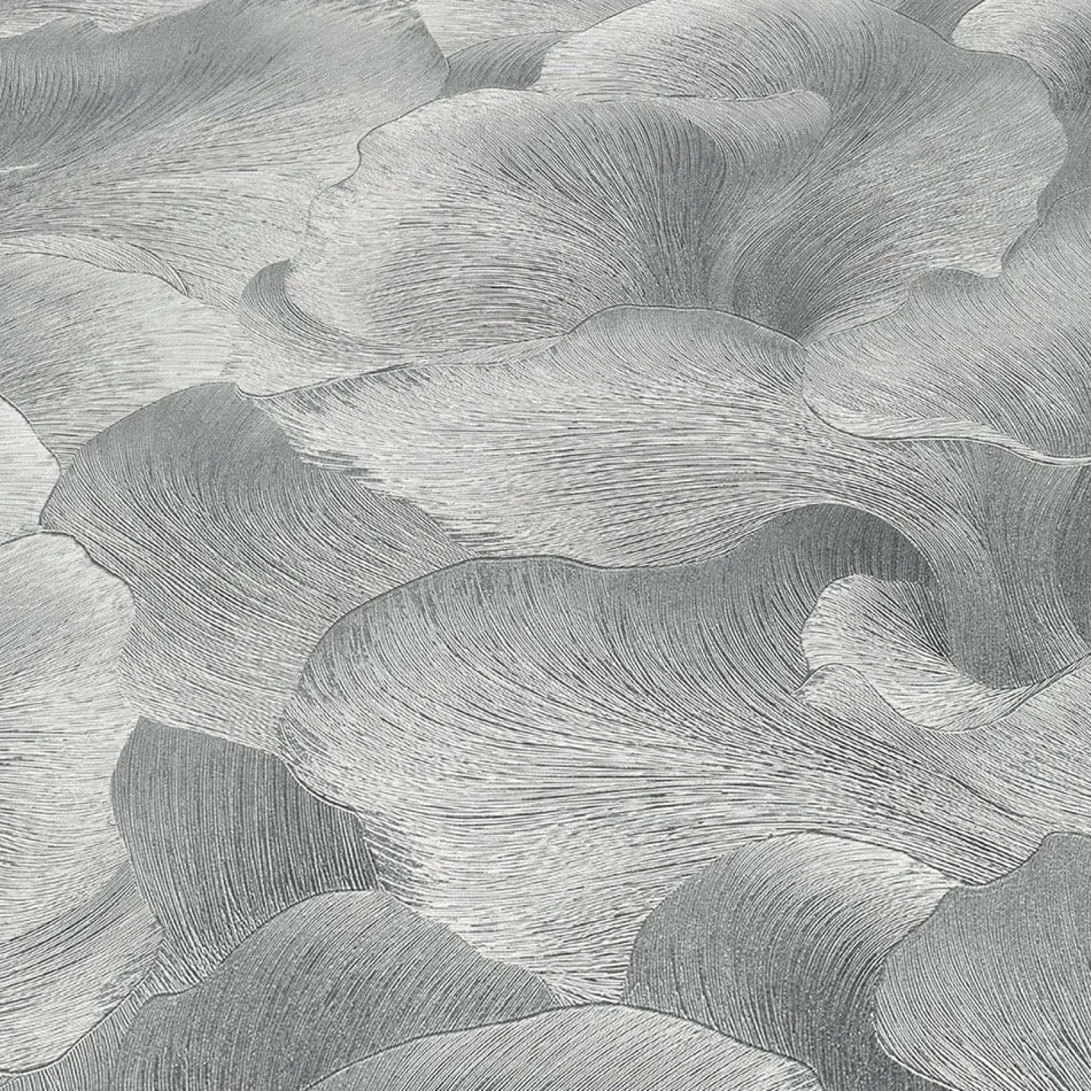 Tapete Guido Maria Kretschmer Floral Silber Metallic
