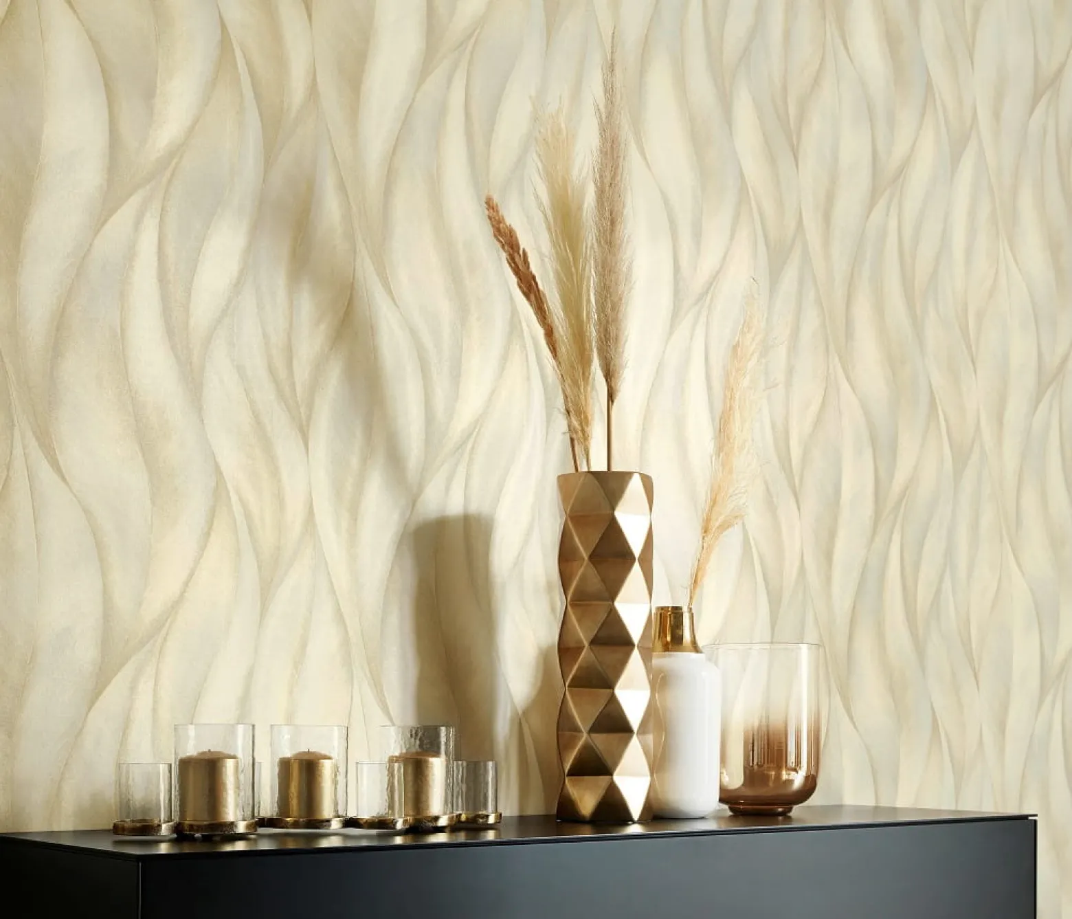 Tapete Guido Maria Kretschmer Blätter beige 10148-14