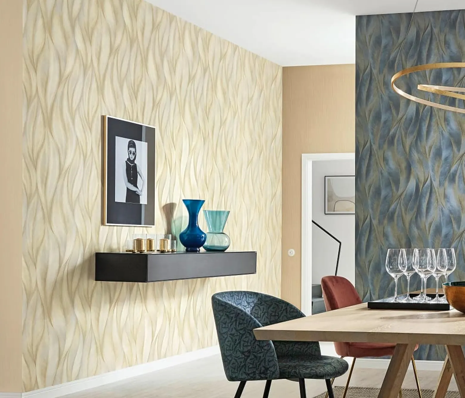 Tapete Guido Maria Kretschmer Blätter beige 10148-14