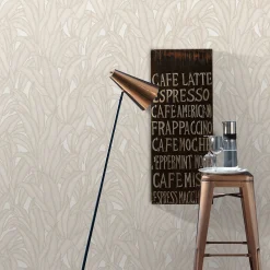Tapete Guido Maria Kretschmer Blätter Creme Beige