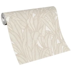 Tapete Guido Maria Kretschmer Blätter Creme Beige