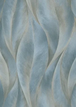 Tapete Guido Maria Kretschmer Blätter grau-blau 10148-44