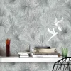 Tapete Guido Maria Kretschmer Floral Silber Metallic
