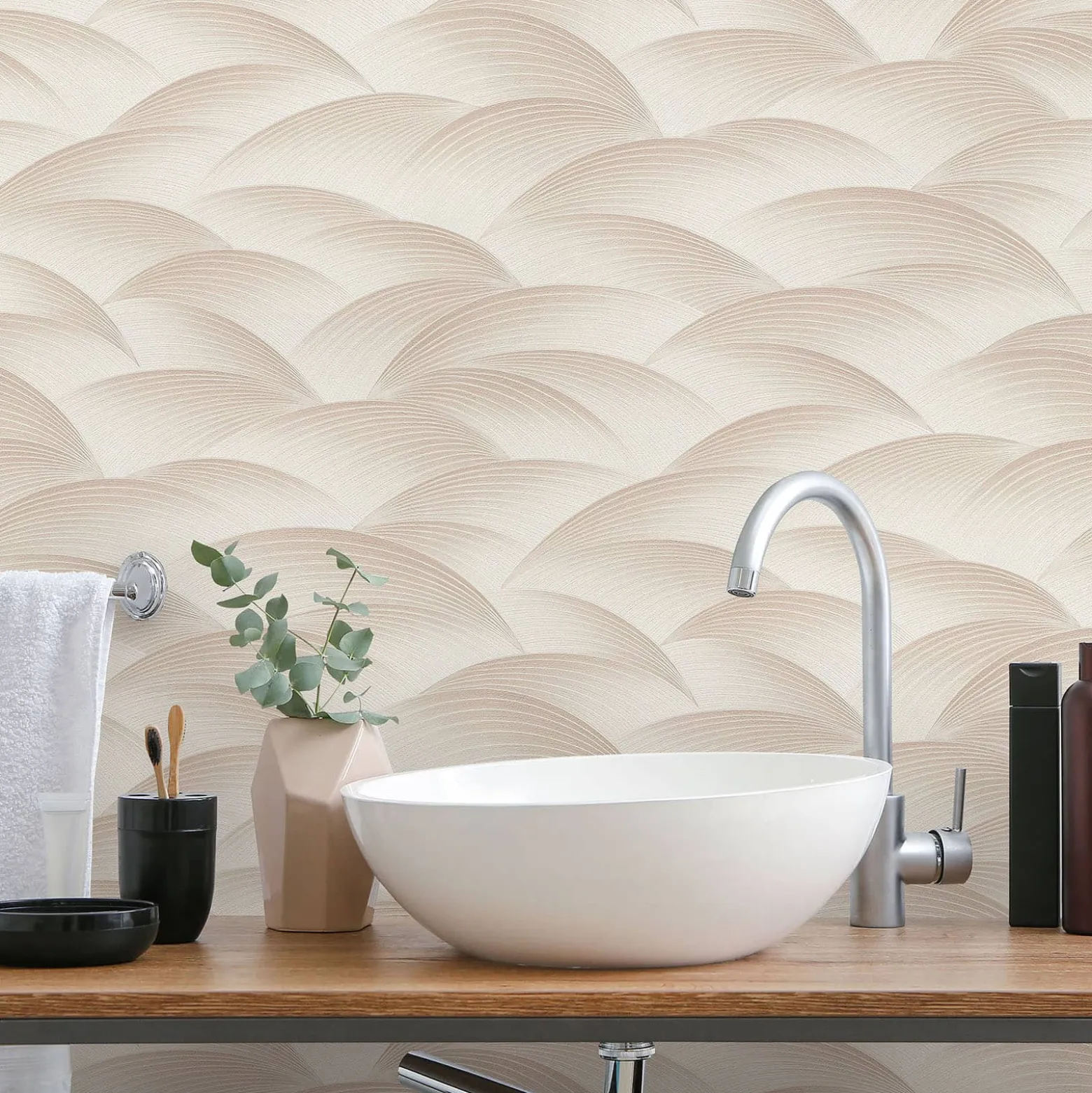 Tapete Guido Maria Kretschmer Bögen Beige Creme