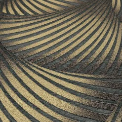 Tapete Guido Maria Kretschmer Fächer Schwarz Gold 10525-15