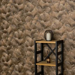 Tapete Guido Maria Kretschmer Floral Braun Metallic