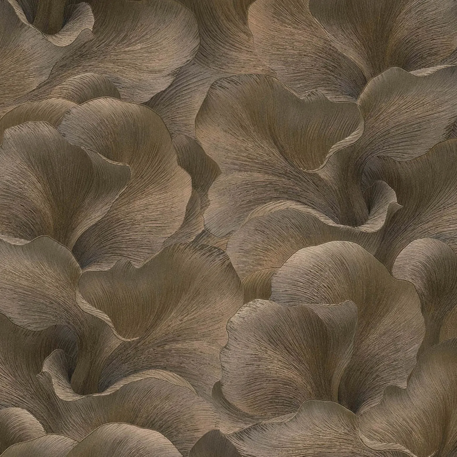 Tapete Guido Maria Kretschmer Floral Braun Metallic
