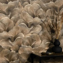 Tapete Guido Maria Kretschmer Floral Braun Metallic