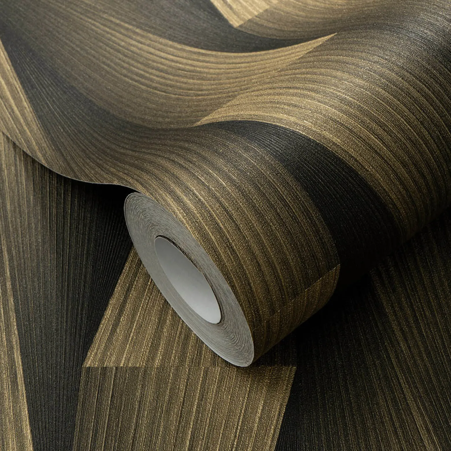 Tapete Guido Maria Kretschmer 3D-Effekt Schwarz Gold