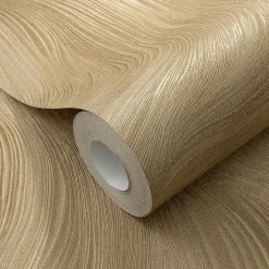 Tapete Guido Maria Kretschmer Wellen Gold Metallic